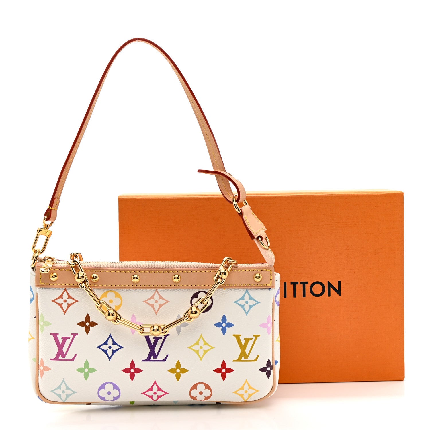 Louis Vuitton LV X TM Monogram Multicolor Pochette Accessories White 10 of 10