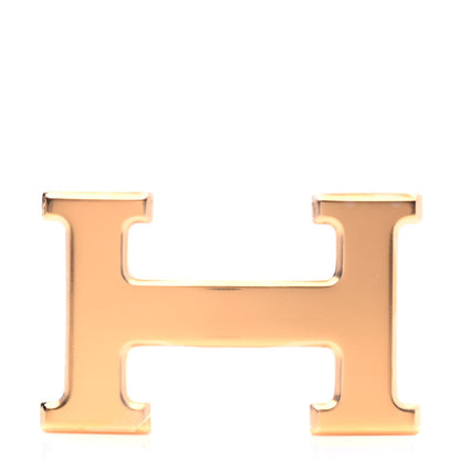 Hermes Polished 32mm H Belt Buckle Gold 1 of 5