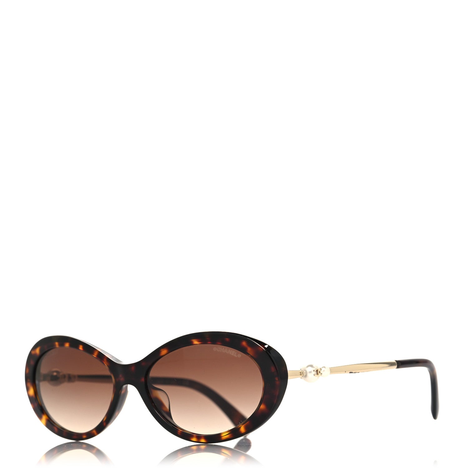 Chanel Acetate Pearl Sunglasses 5428-H-A Tortoise 1 of 9
