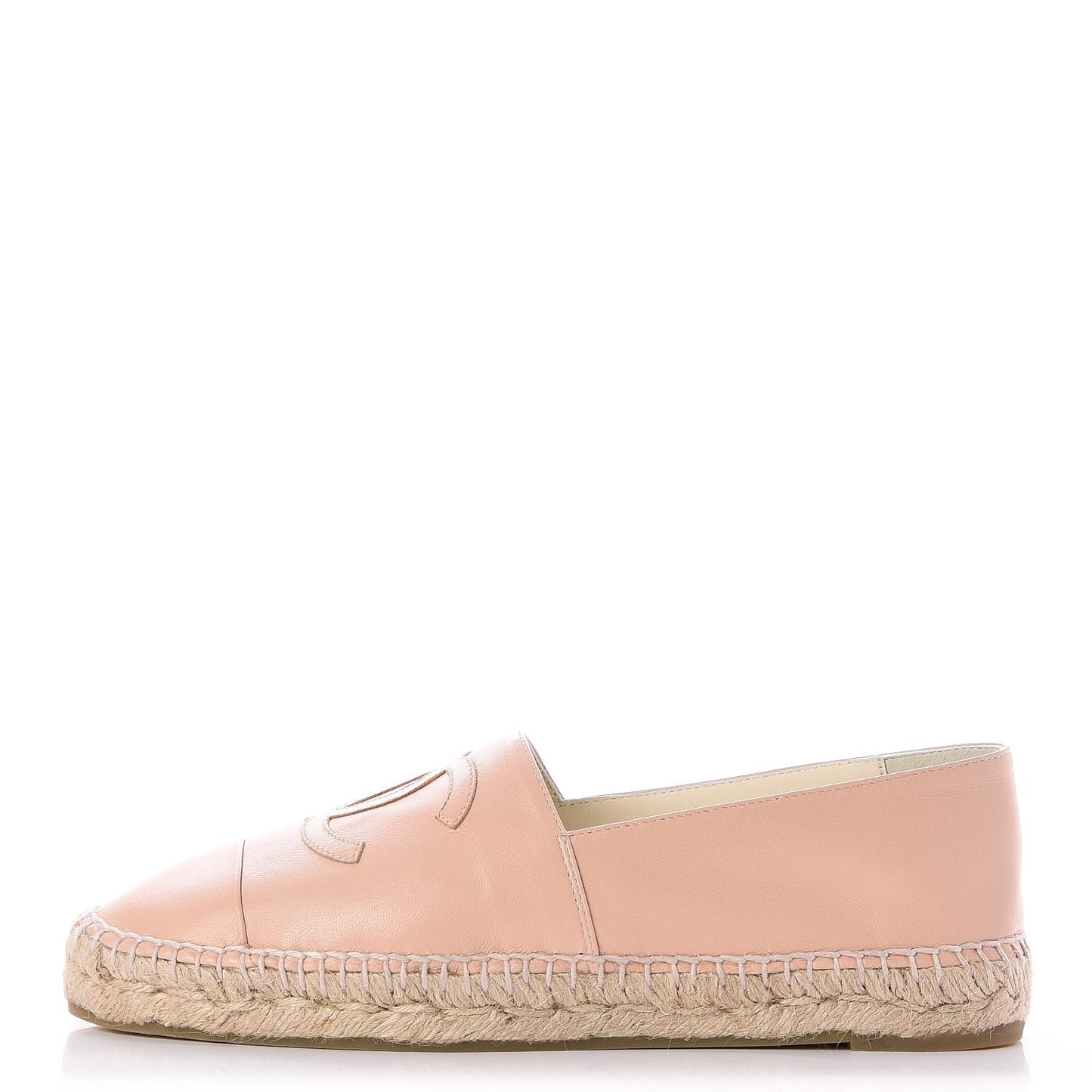 Lambskin CC Espadrilles 41 Nude