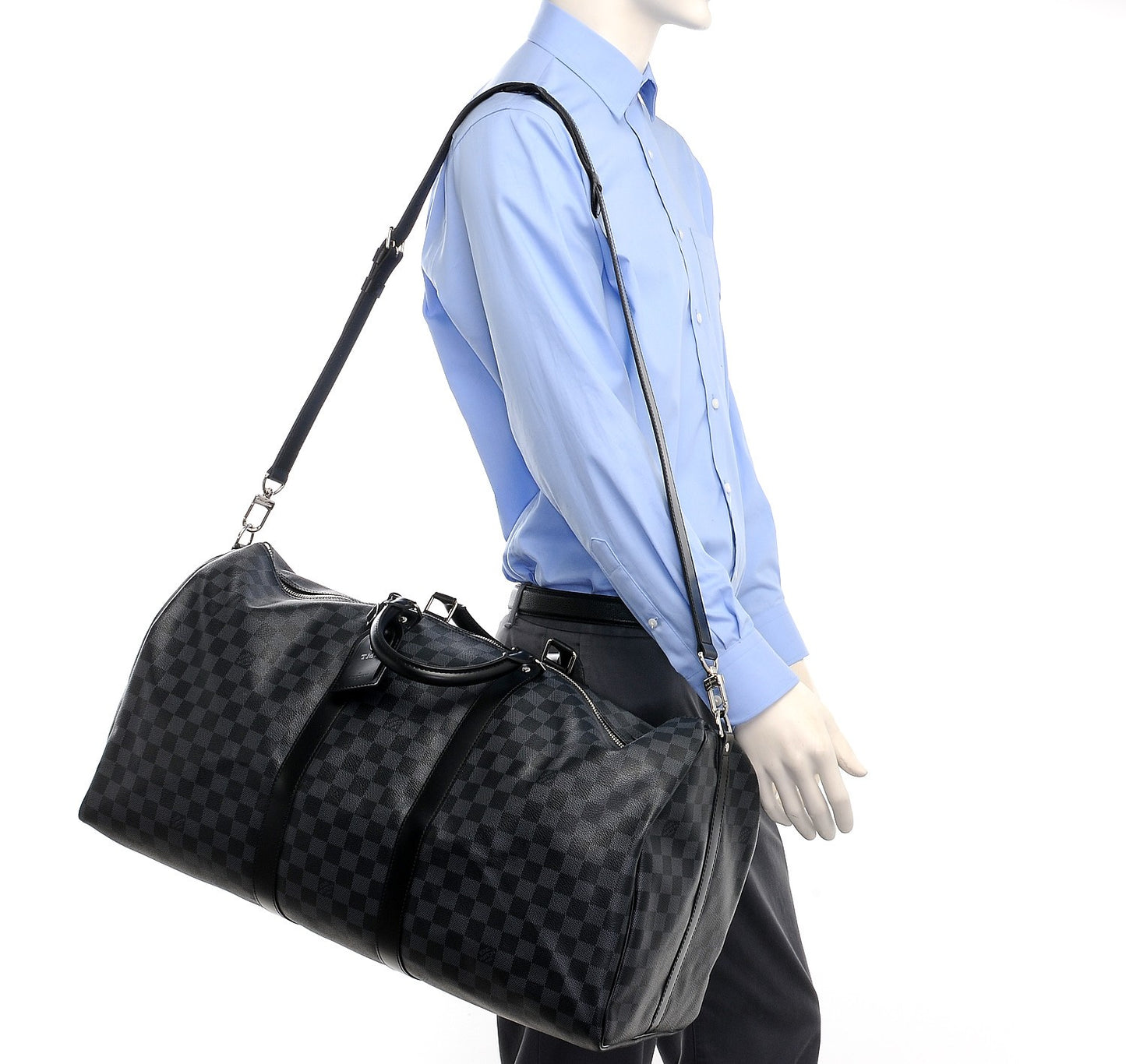 Damier Graphite Keepall Bandouliere 55
