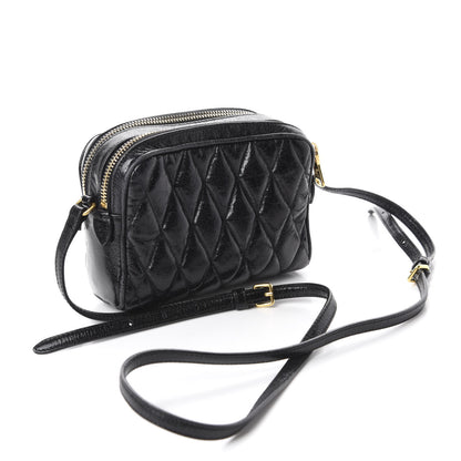 Miu Miu Vitello Lux Matelasse Camera Bag Black 3 of 9