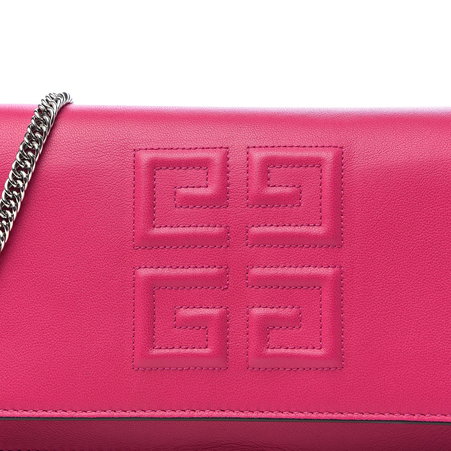 Givenchy Lambskin Emblem Chain Wallet Cyclamen 14 of 14