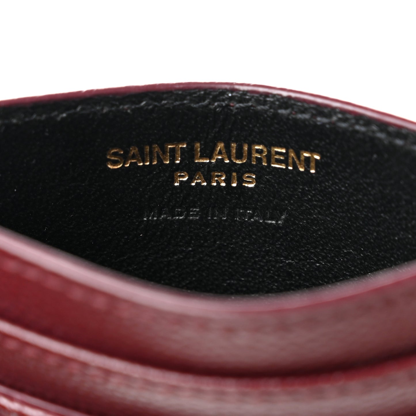 Grain De Poudre Matelasse Chevron Cassandre Credit Card Case Bordeaux
