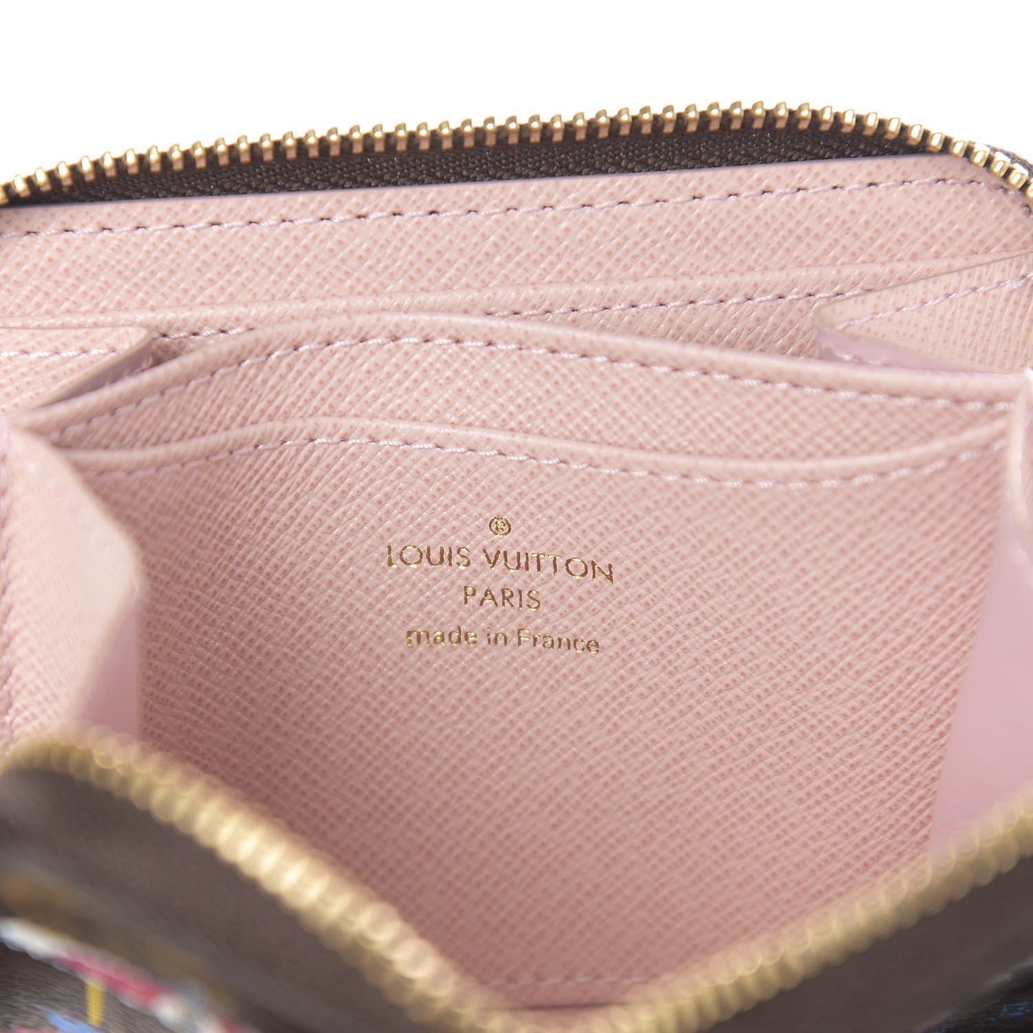 Louis Vuitton Monogram 2020 Christmas Animation Big Wheel Zippy Coin Purse Rose Ballerine 6 of 7