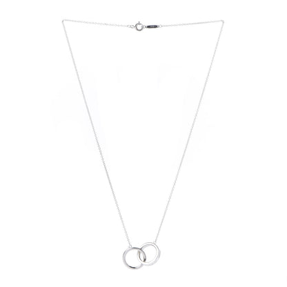 Tiffany Sterling Silver 1837 Interlocking Circles Pendant Necklace 3 of 7