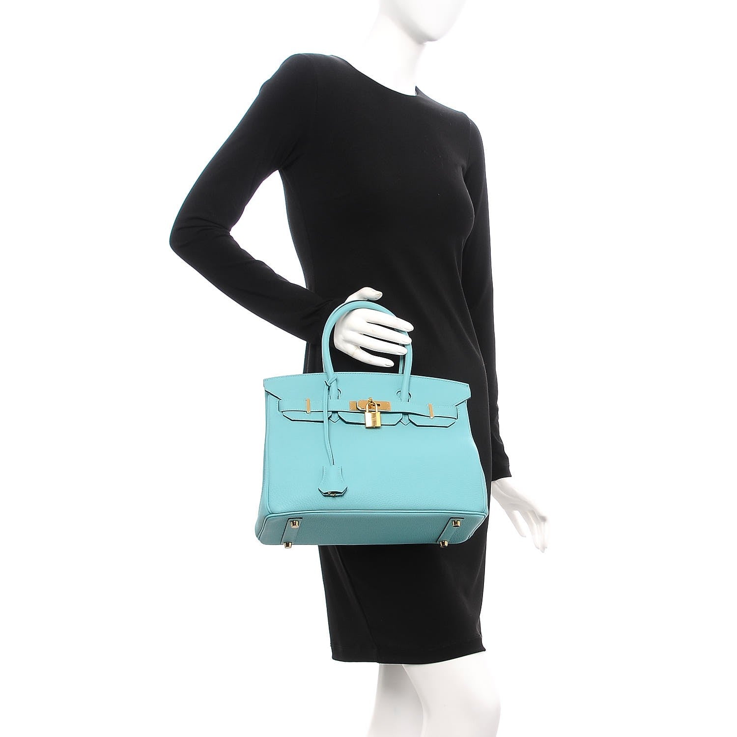 Hermes Togo Birkin 30 Bleu Atoll 2 of 33