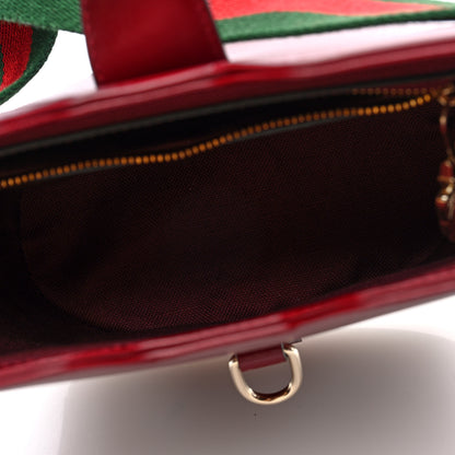 Gucci Tritone Calfskin Web Mini Ophidia Bucket Bag Ancora Red 5 of 10
