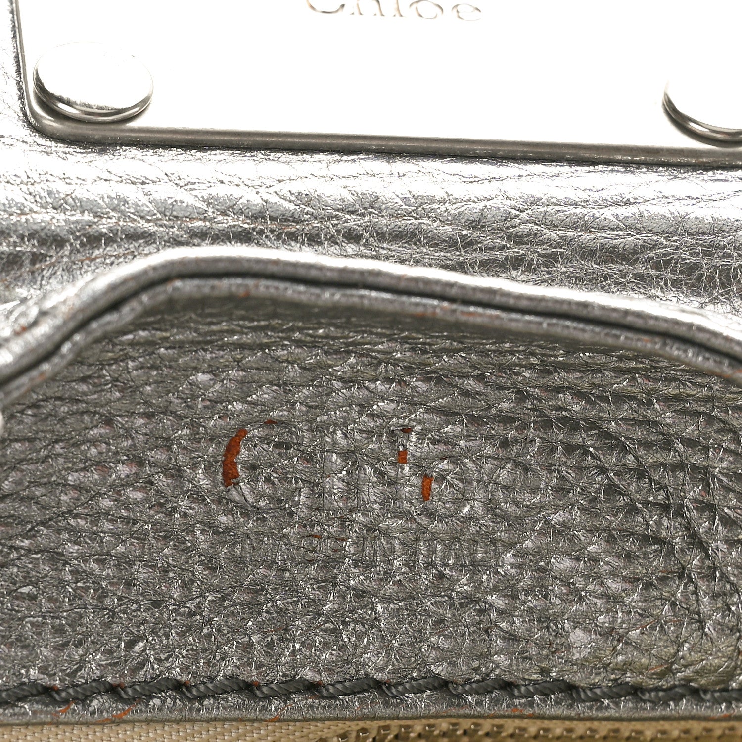 Chloe Metallic Calfskin Medium Paddington Satchel Argent 7 of 13