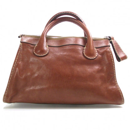 Chloe Calfskin Edith Satchel Ecureil Brown 3 of 9