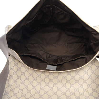 Gucci GG Plus Monogram Messenger Diaper Bag Ecru Grigio 5 of 12
