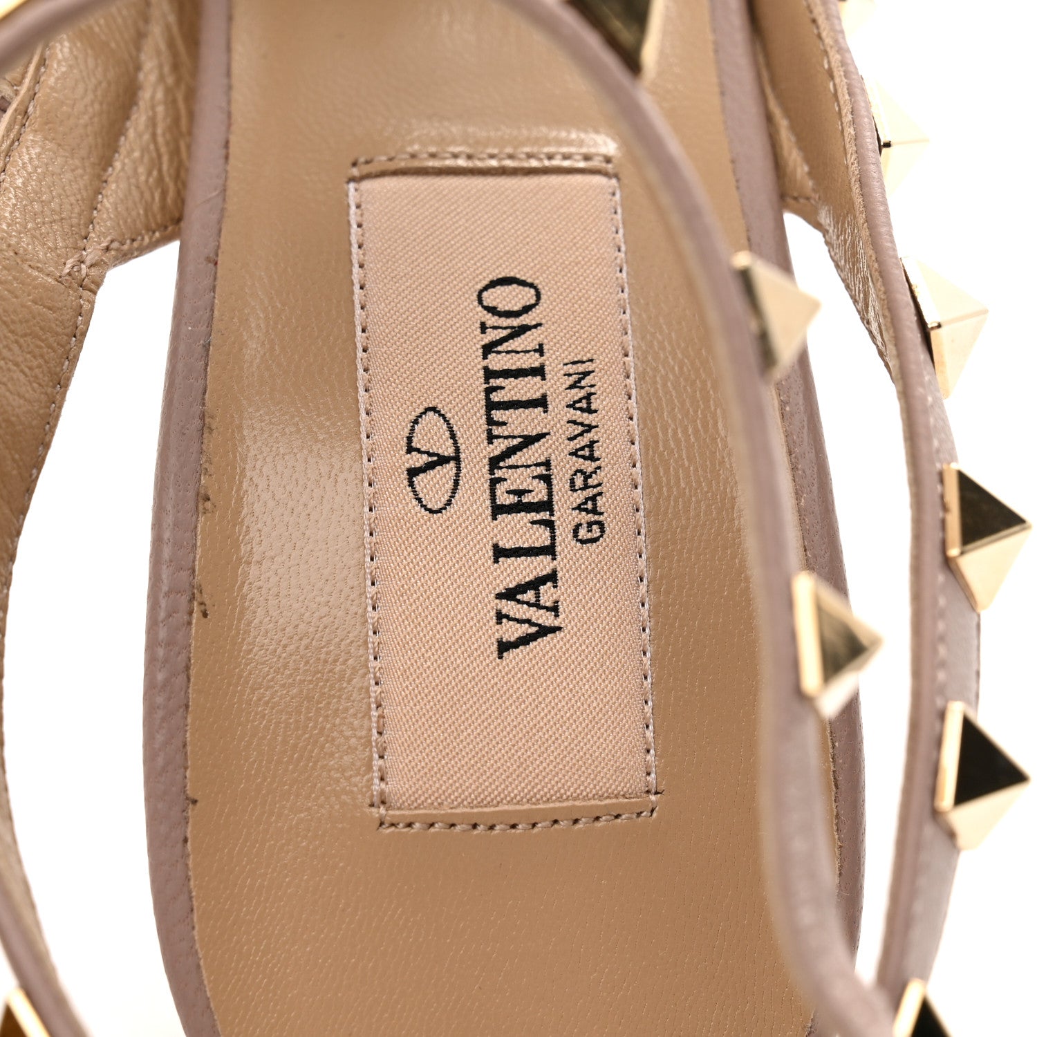 Valentino Garavani Patent Nappa Rockstud Ankle Strap 100mm Pumps 38 Water Rose Poudre 8 of 9