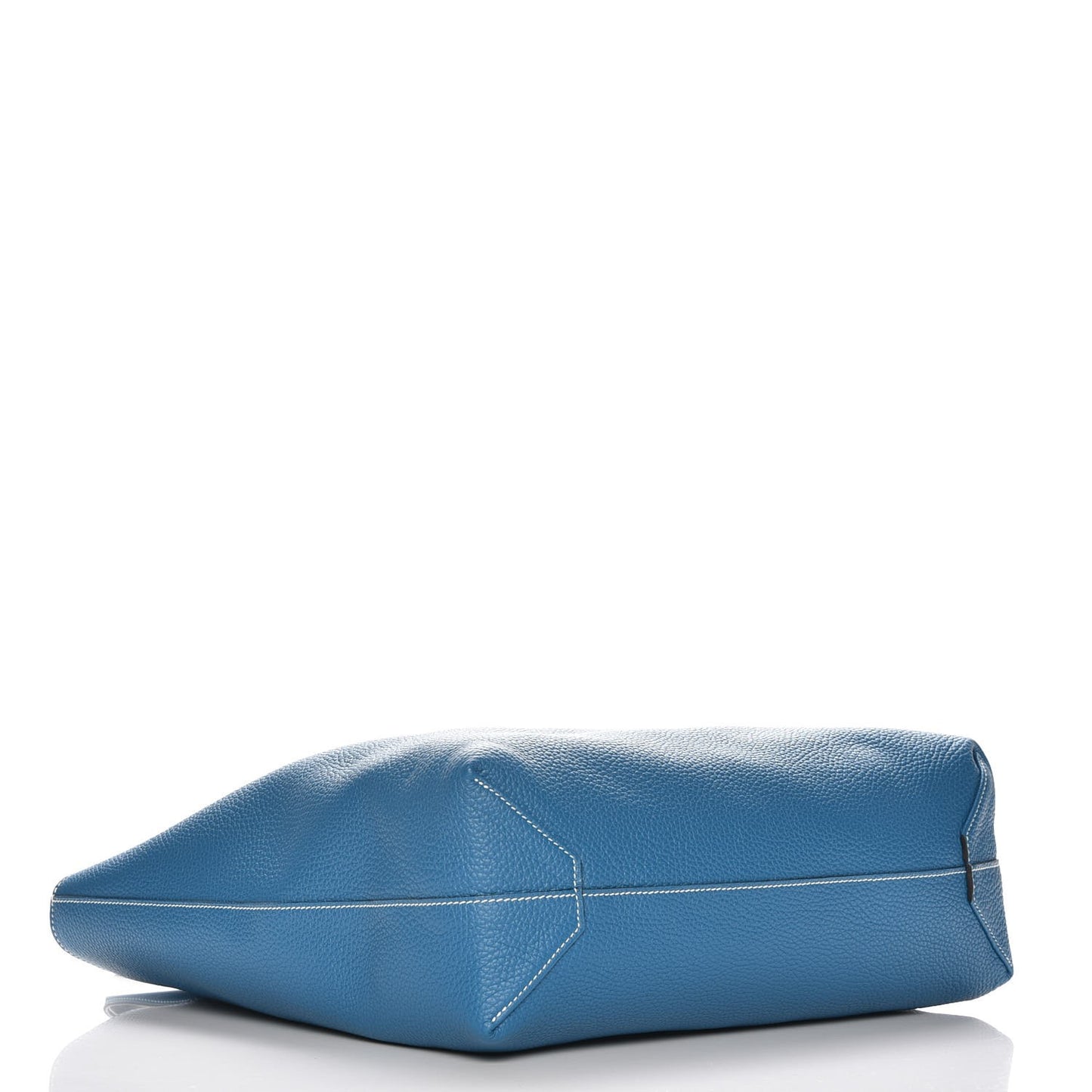 Taurillon Clemence Double Sens 45 Reversible Tote Bleu Electrique Graphite