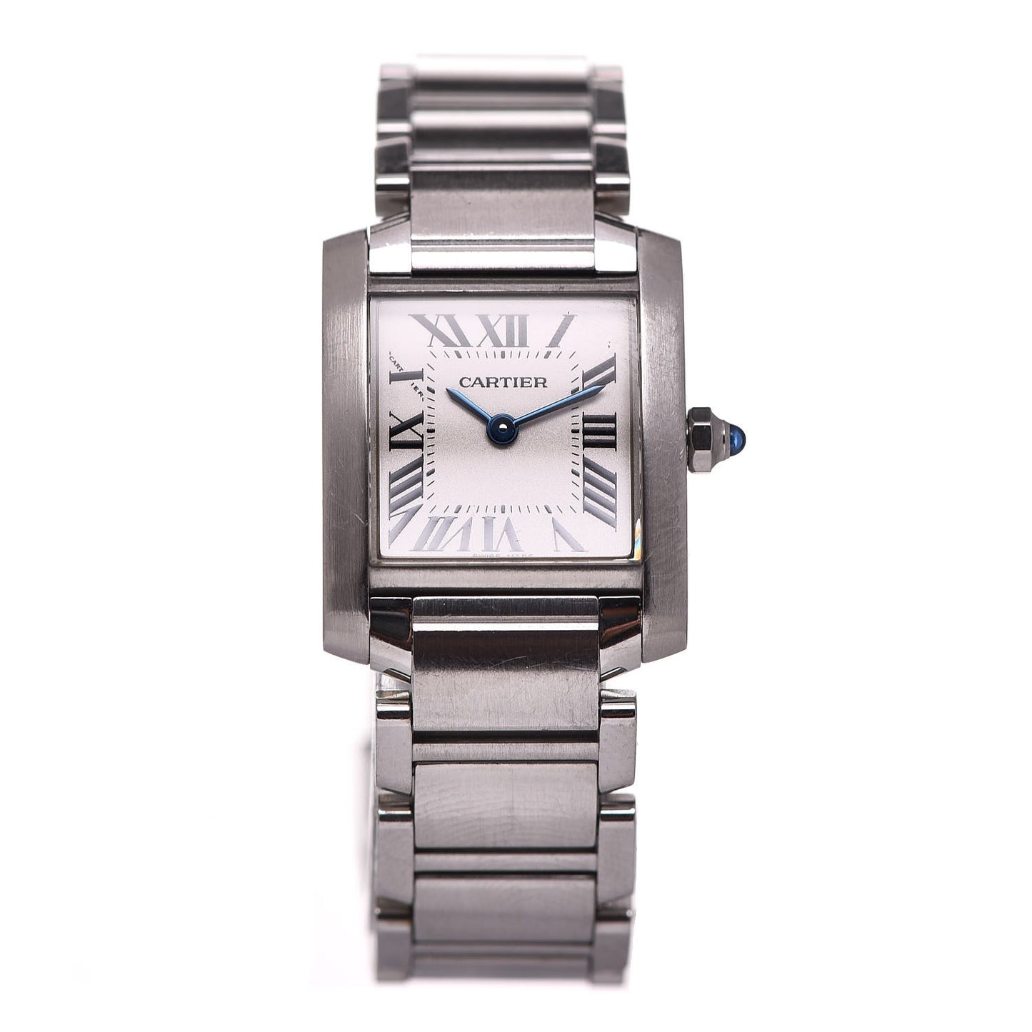 Stainless Steel 20mm Tank Francaise Quartz Watch