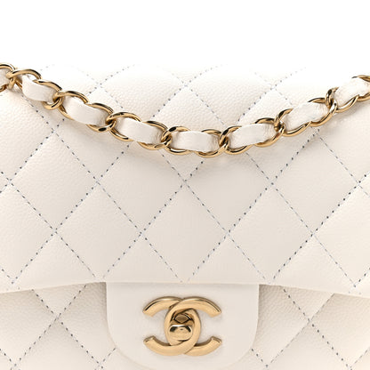 Chanel Caviar Quilted Small Double Flap White 8 of 11