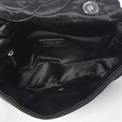 Chanel Tweed Nylon Quilted Small Astronaut Essentials Flap Black Red 5 of 11