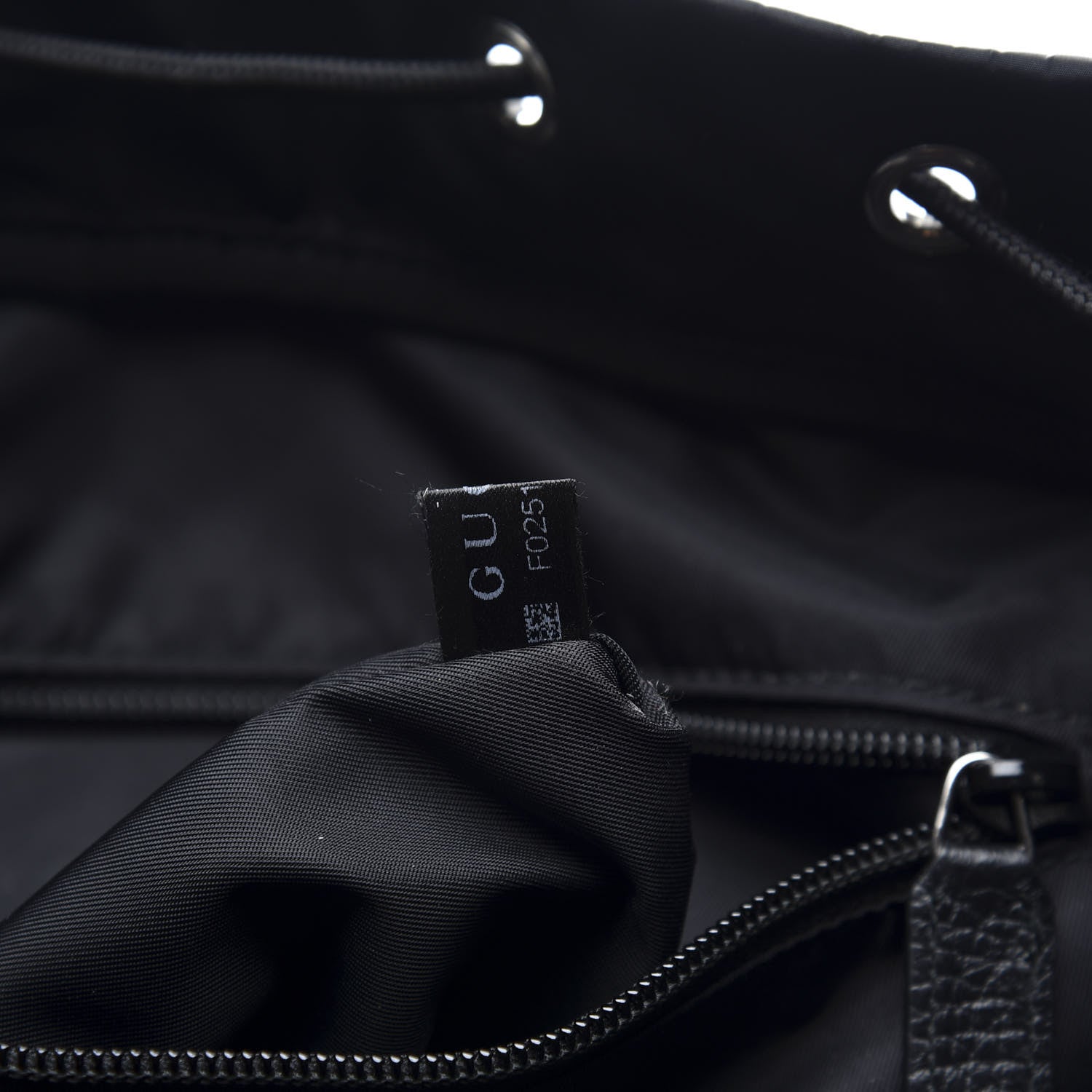 Gucci Nylon Monogram Medium Light Double Buckle Backpack Black 6 of 10