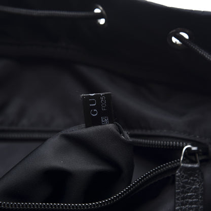 Gucci Nylon Monogram Medium Light Double Buckle Backpack Black 6 of 10