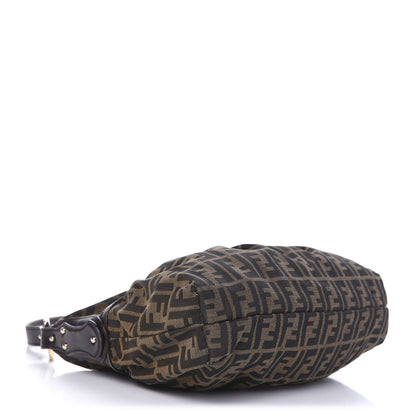 Fendi Zucca Cuoio Lucido Chef Hobo Tobacco Moro 4 of 17