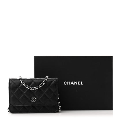 Chanel Caviar Quilted Mini Wallet On Chain WOC Black 11 of 11