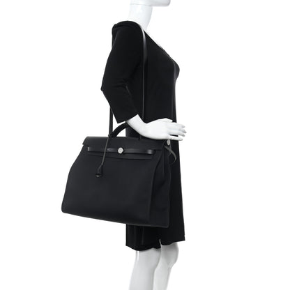 Hermes Toile Militaire Vache Hunter Herbag Zip 39 MM Black 3 of 14