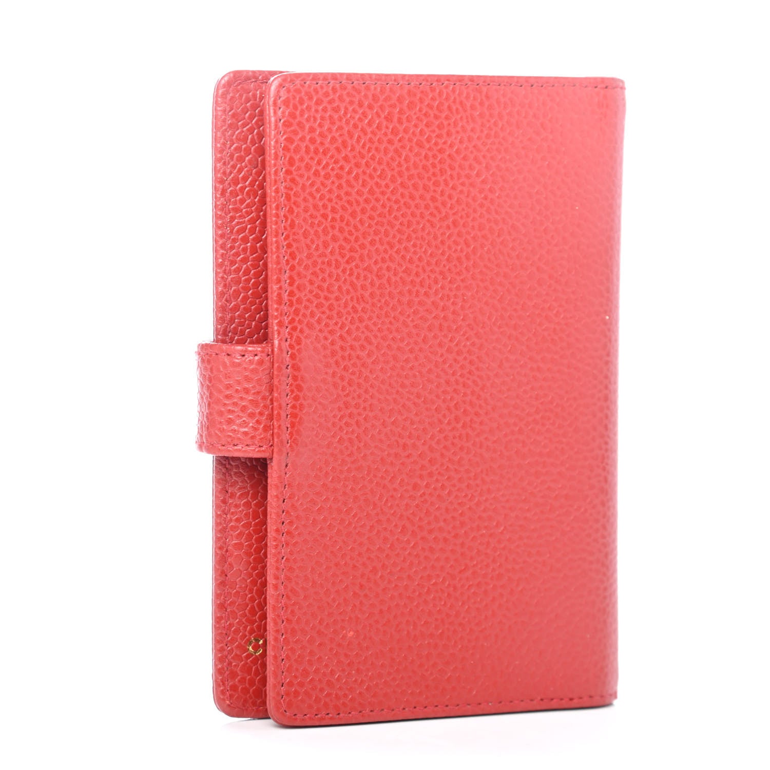Chanel Caviar CC Mini Ring Agenda Planner Red 2 of 4
