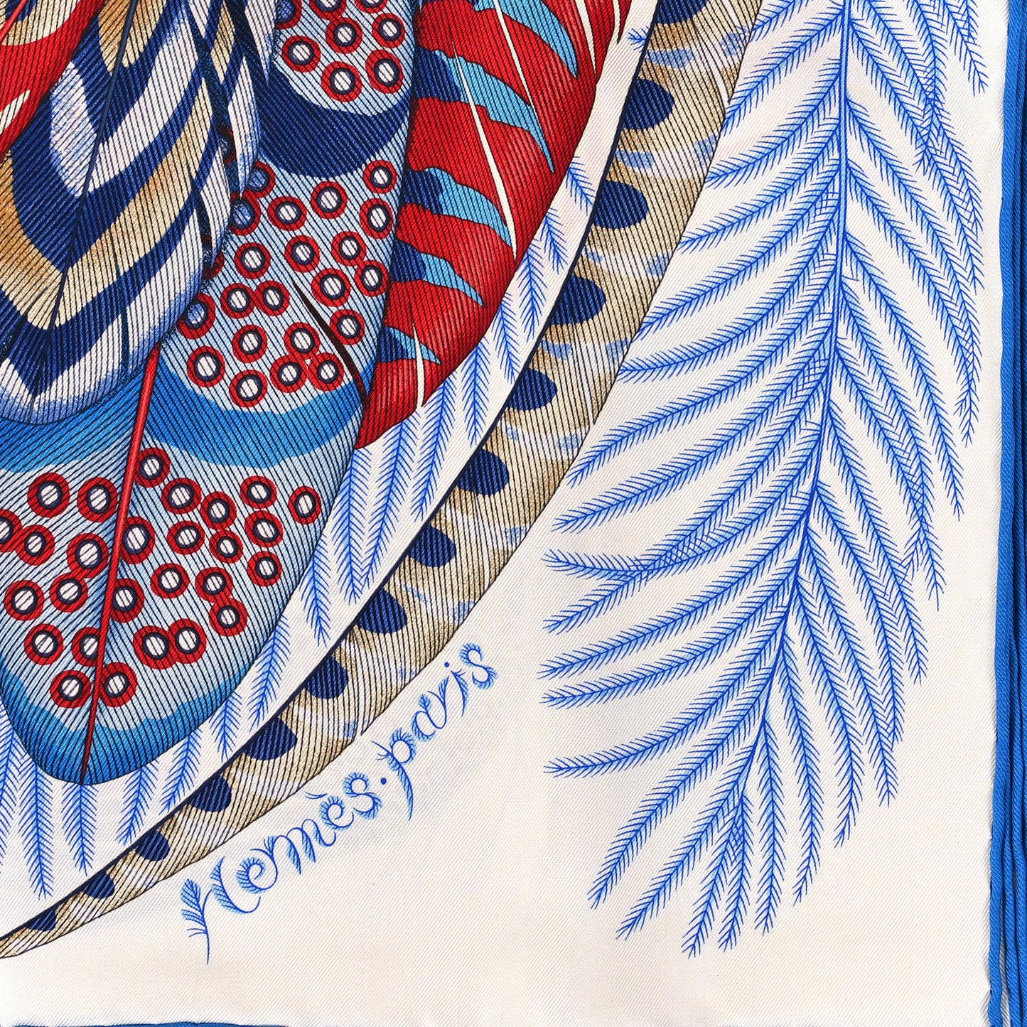 Silk Plumes En Fete Scarf 90