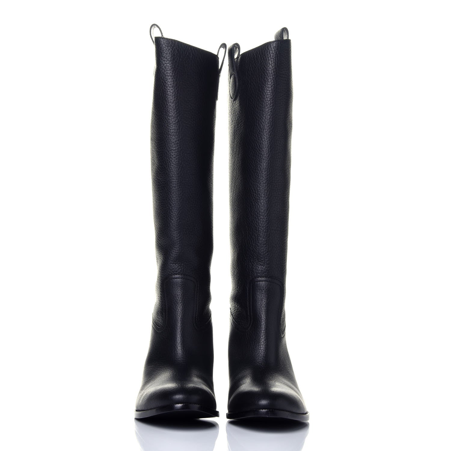 Gucci Cellarius Soft Calfskin Riding Boots 41 Black 2 of 8