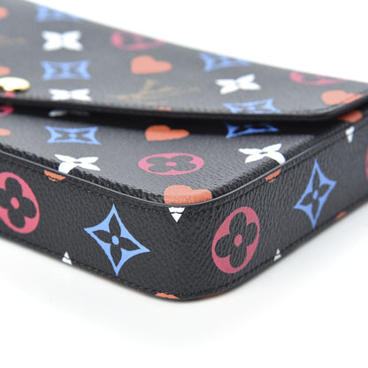 Louis Vuitton Game On Felicie Chain Wallet Black 8 of 8