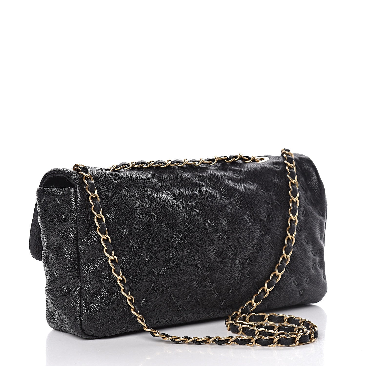 Chanel Caviar Stitched Flap Black 3 of 12