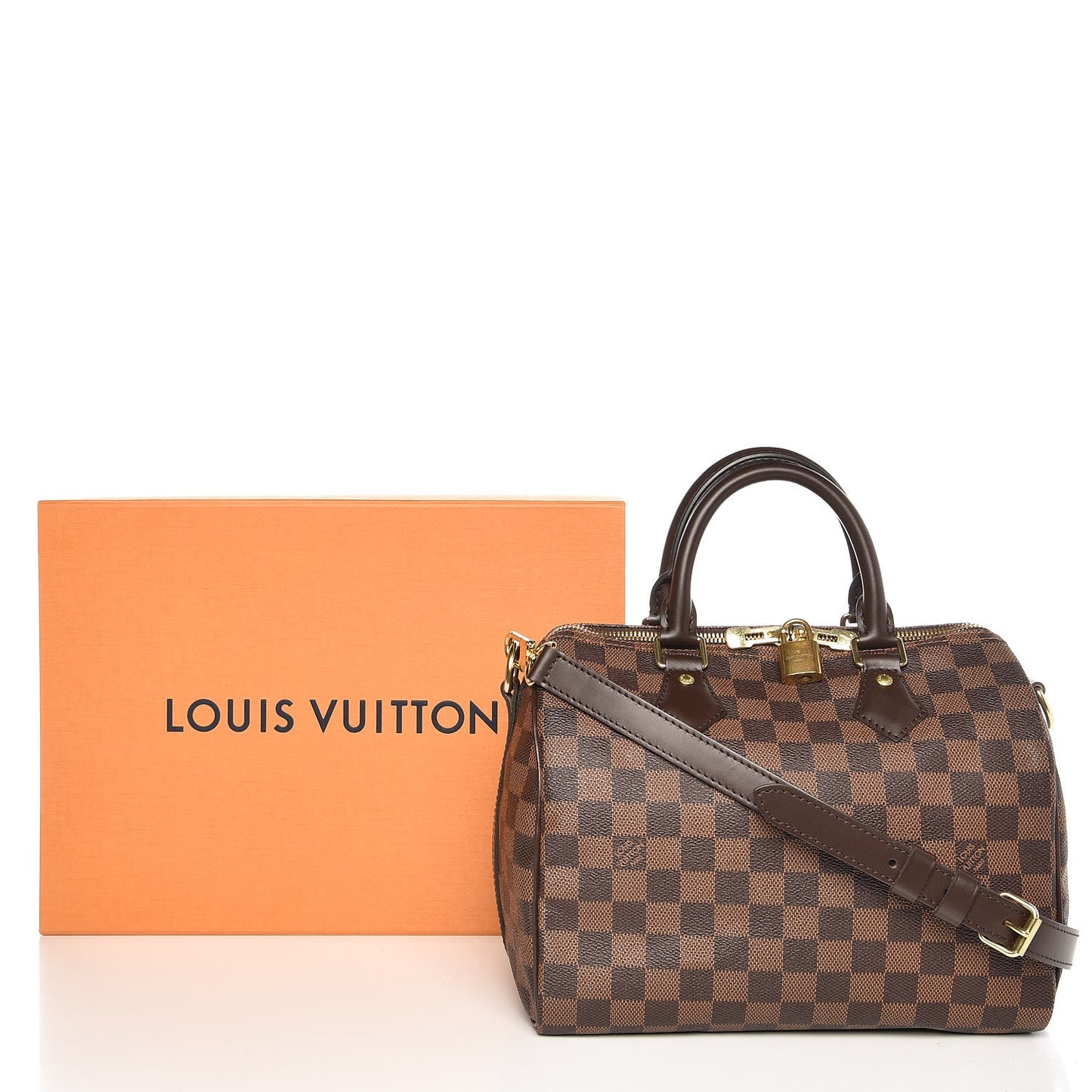 Damier Ebene Speedy Bandouliere 25