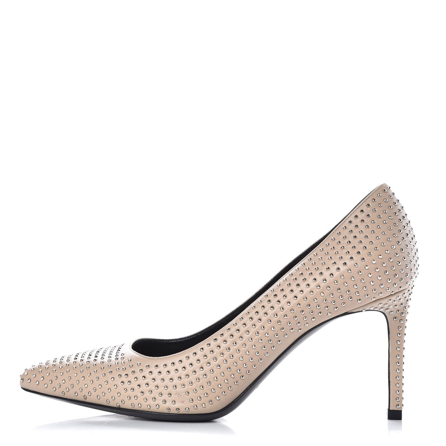 Calfskin Micro Stud Paris 105 Pumps 36.5 Beige