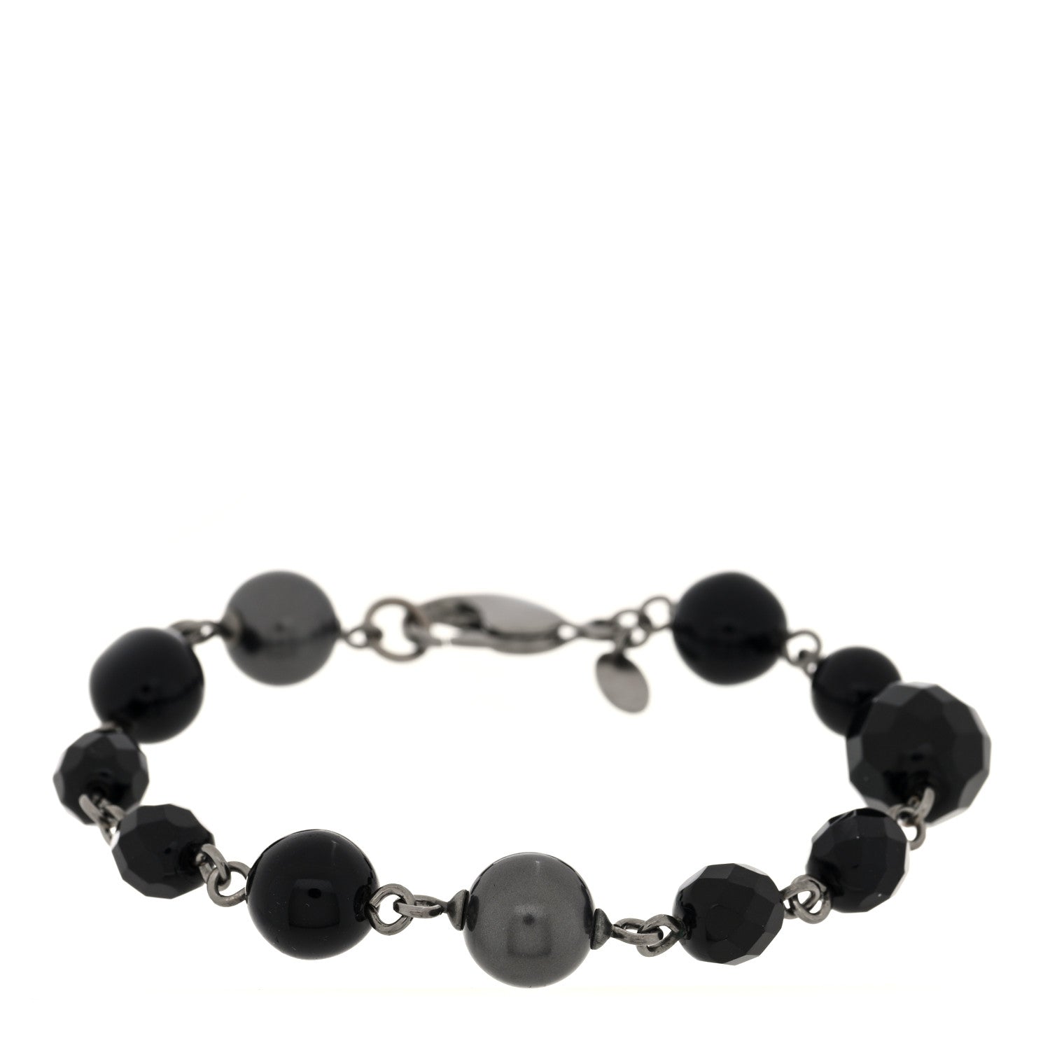 Chanel Bead Bracelet Ruthenium Black 1 of 4