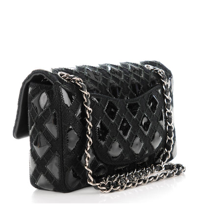 Chanel Vinyl Mesh Quilted Small Single Flap Black 2 of 8