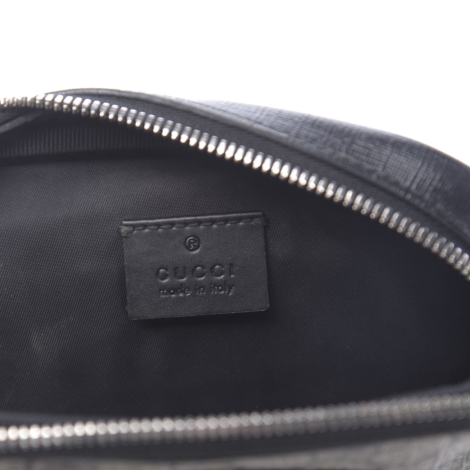 Gucci GG Supreme Monogram Web Belt Bag Black 7 of 17