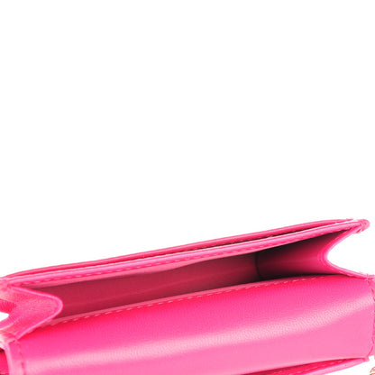Christian Dior Lambskin Cannage Small Lady Dior Flap Card Holder Pink 8 of 8