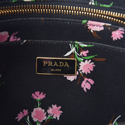 Prada Canapa Small Logo Tote Black Geranio 6 of 9