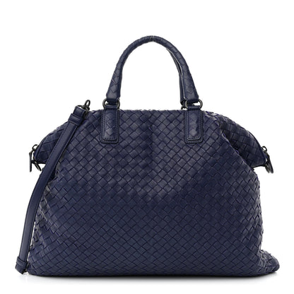 Bottega Veneta Nappa Intrecciato Medium Convertible Tote Baltic Blue 3 of 12