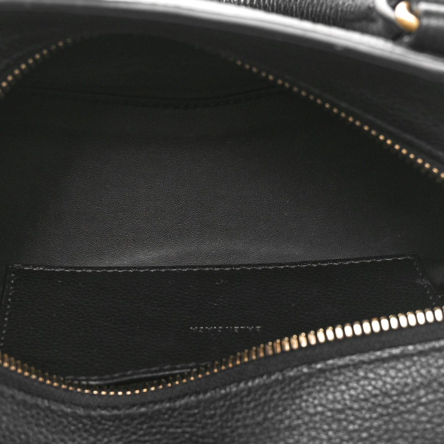 Grained Calfskin Neo Classic Gold Hardware Mini City Black