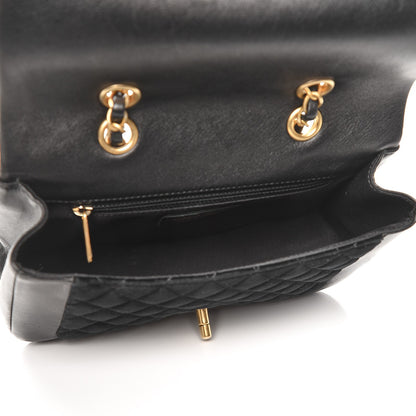 Chanel Metallic Lambskin Velvet Quilted Small Flap Black 6 of 11