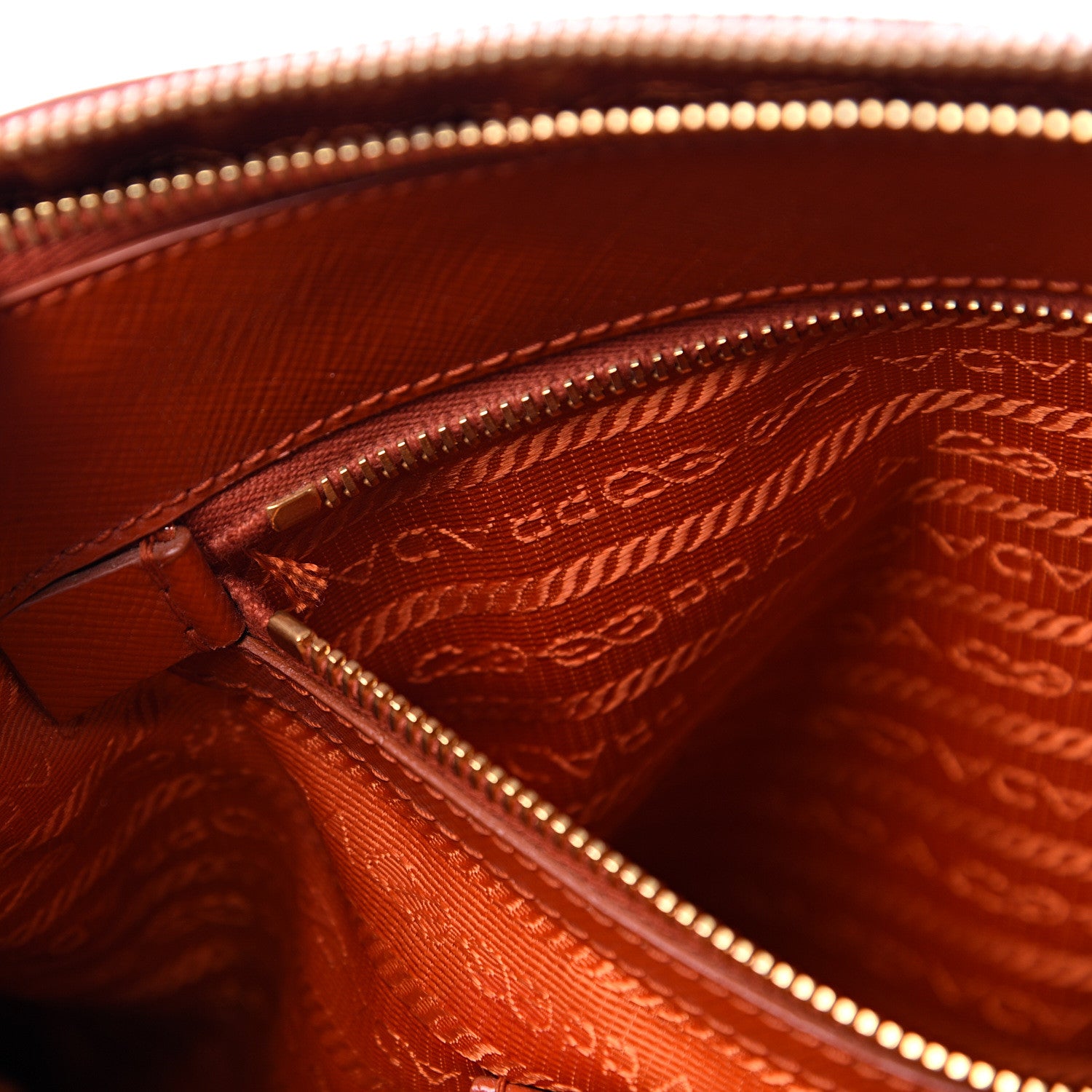 Prada Saffiano Medium Galleria Double Zip Tote Papaya 15 of 26