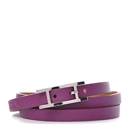 Hermes Swift Hapi 3 MM Triple Tour Wrap Bracelet S Anemone 1 of 5