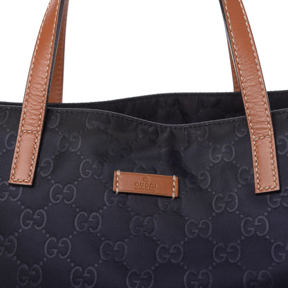 Gucci Nylon Guccissima Medium Tote Navy 11 of 12
