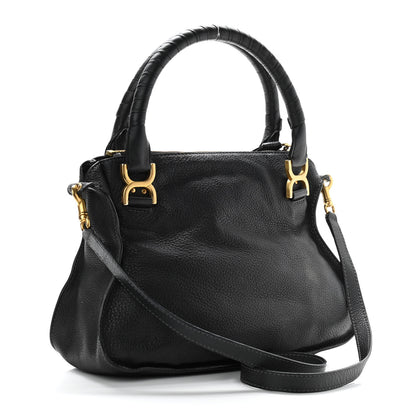 Chloe Calfskin Medium Marcie Satchel Black 2 of 13