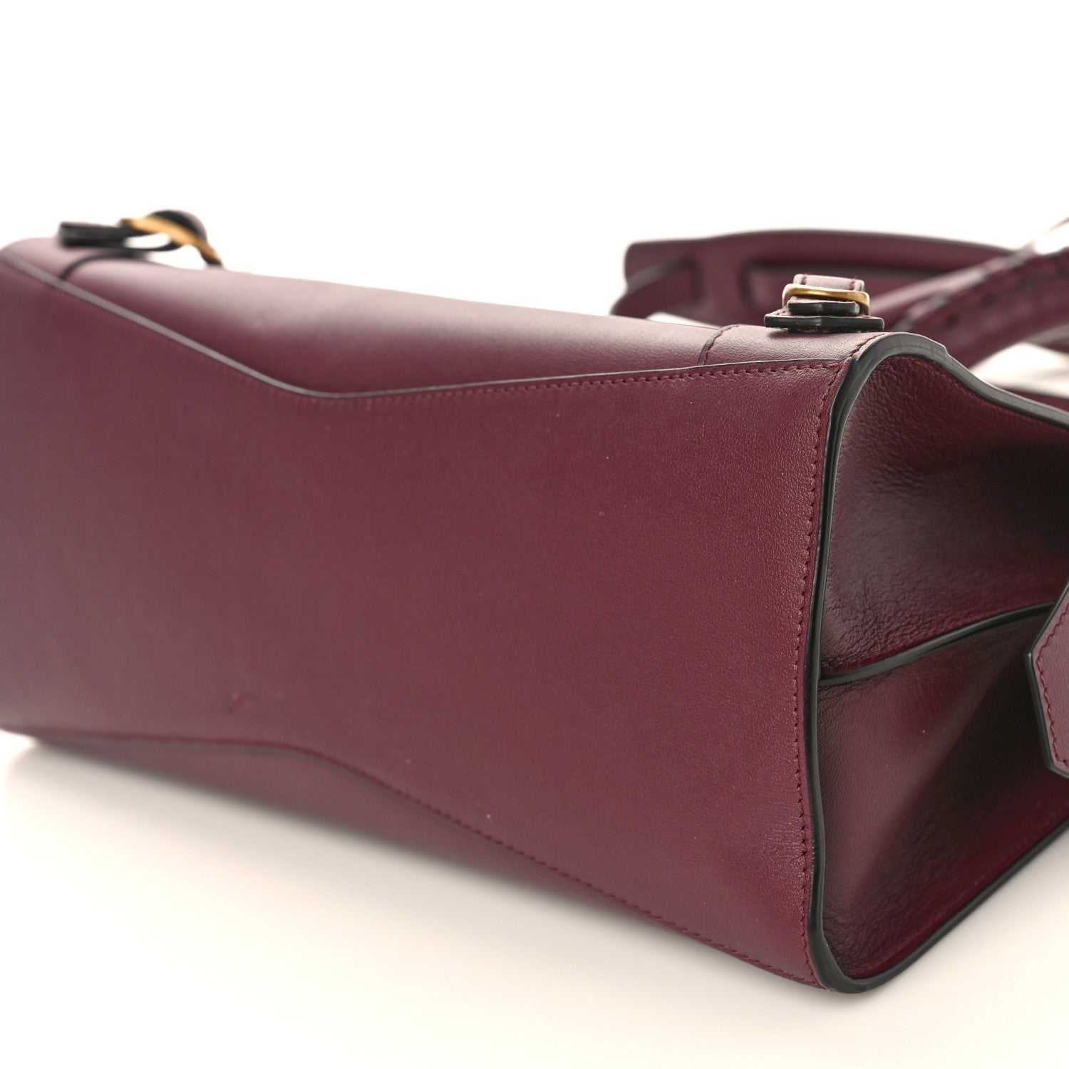 Balenciaga Smooth Calfskin Brass Hardware Neo Classic S City Burgundy 10 of 11