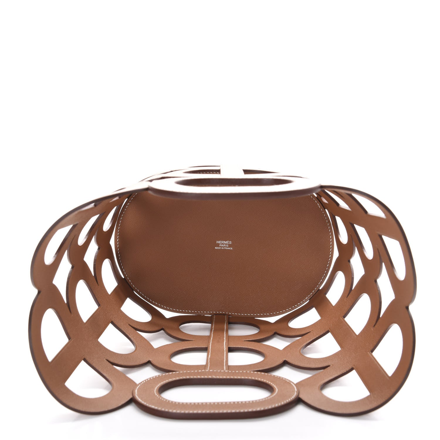 Hermes Madame Calfskin Chaine d'Ancre Tote Gold 5 of 14