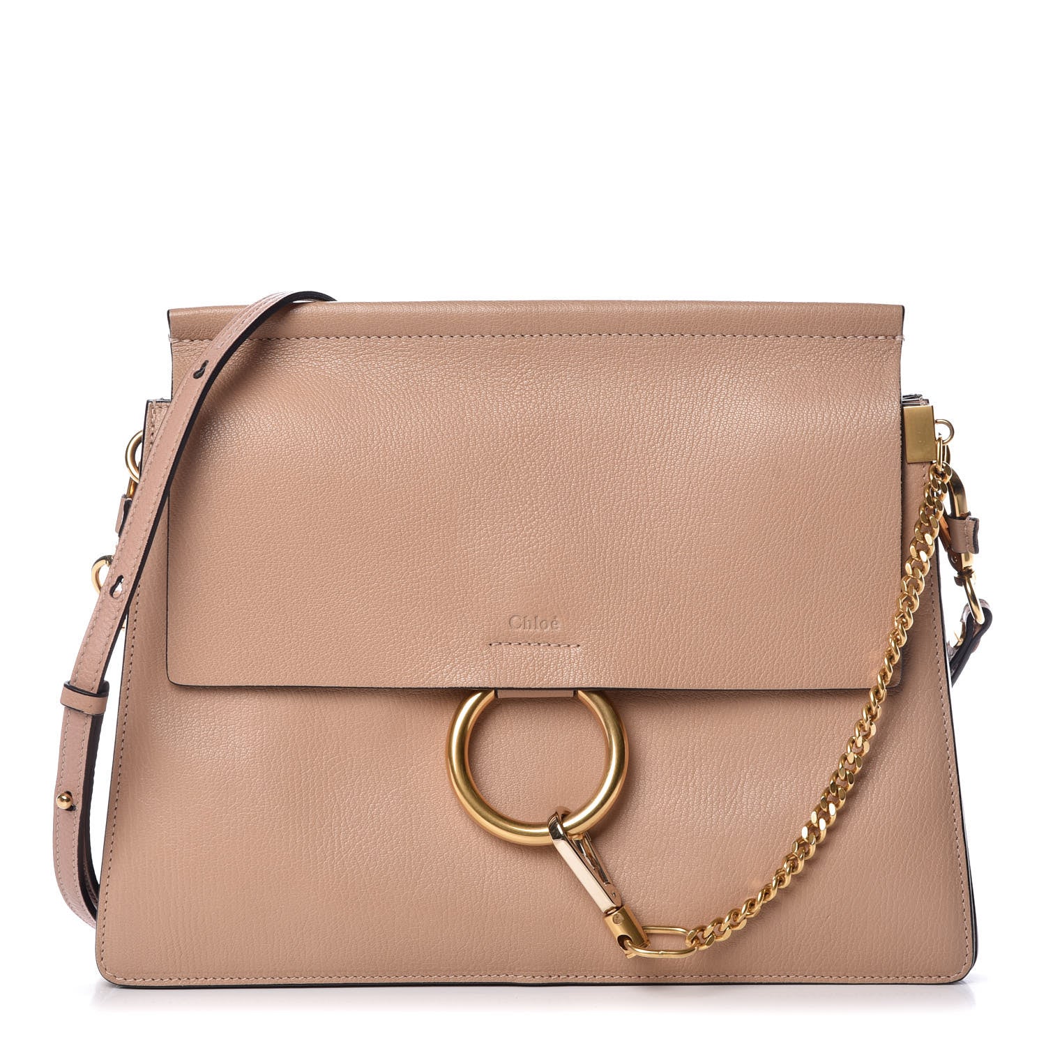 Chloe Goatskin Medium Faye Shoulder Bag Biscotti Beige 1 of 8