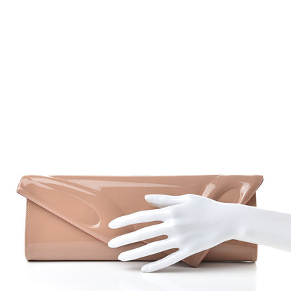 Christian Louboutin Patent So Kate Baguette Clutch Nude 2 of 8