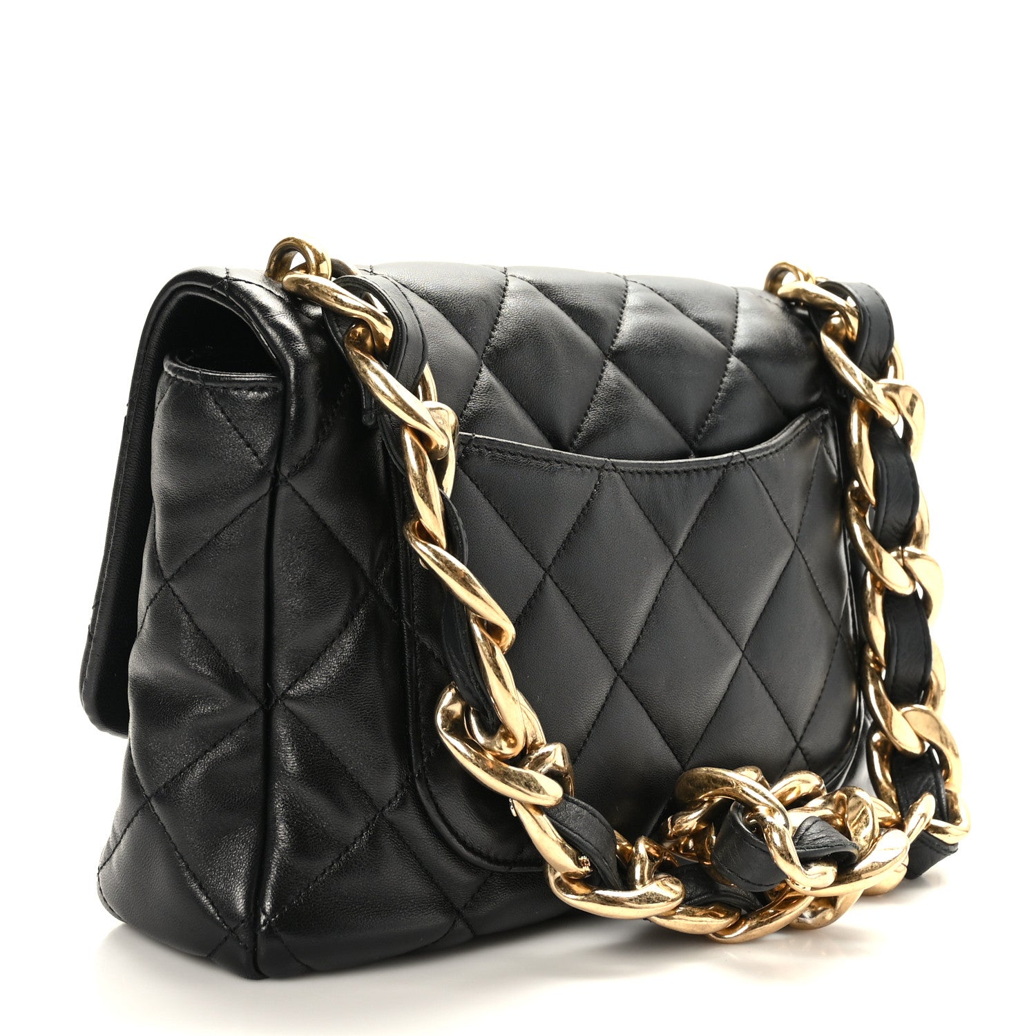 Chanel Lambskin Quilted Large CC Funky Town Flap Black 3 of 9
