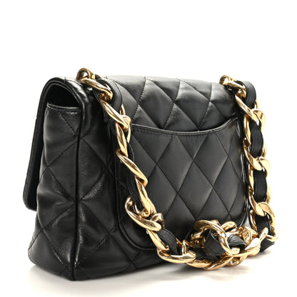 Chanel Lambskin Quilted Large CC Funky Town Flap Black 3 of 9